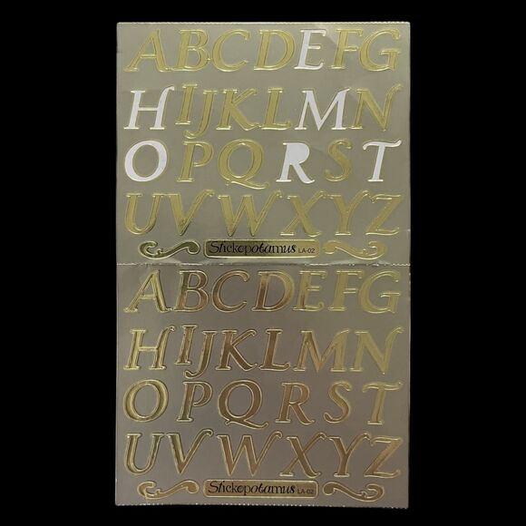 Scrapbooking Alphabet Sticker Lot 11 Incomplete Sheets Alphabitties and More - Picture 6 of 16